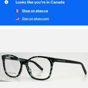 Marc Jacobs Black and Green Glasses